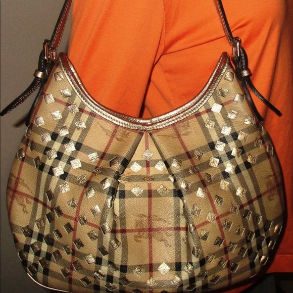 AUTHENTIC BURBERRY NOVA CHECK PERFORATED BAG - Picture 3 of 8